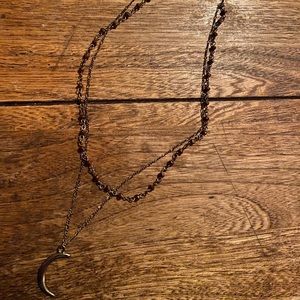 Urban Outfitters Double Moon Necklace